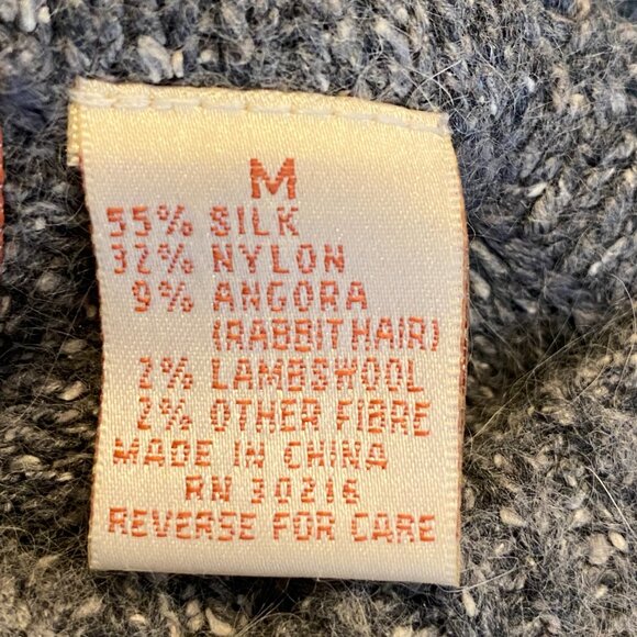 Vintage Cristina Silk Angora Sequins Sweater Sz M Beaded Avant Garde Artsy Tunic - Picture 14 of 16